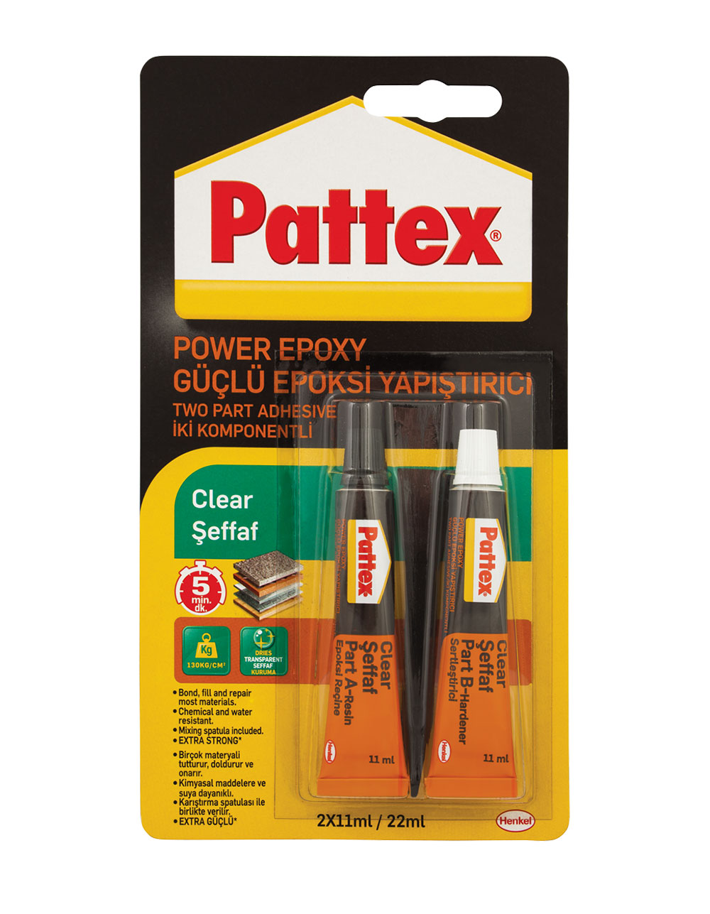 Power Epoxy Güçlü Epoksi Yapıştırıcı Şeffaf